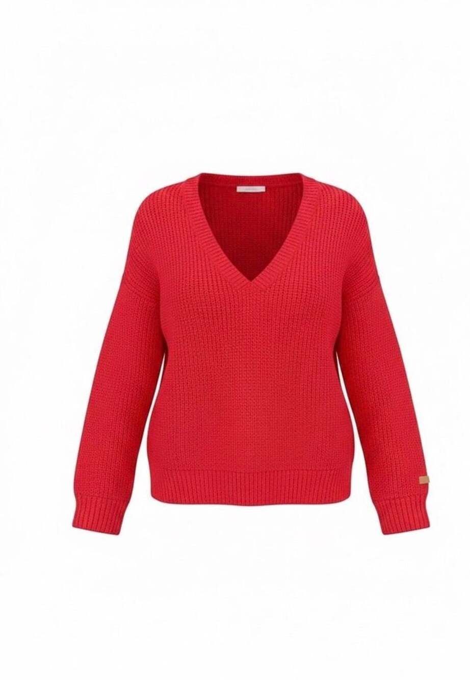 Victoria’s Secret PINK Red Chunky Knit Sweater Women’s Crewneck Pullover